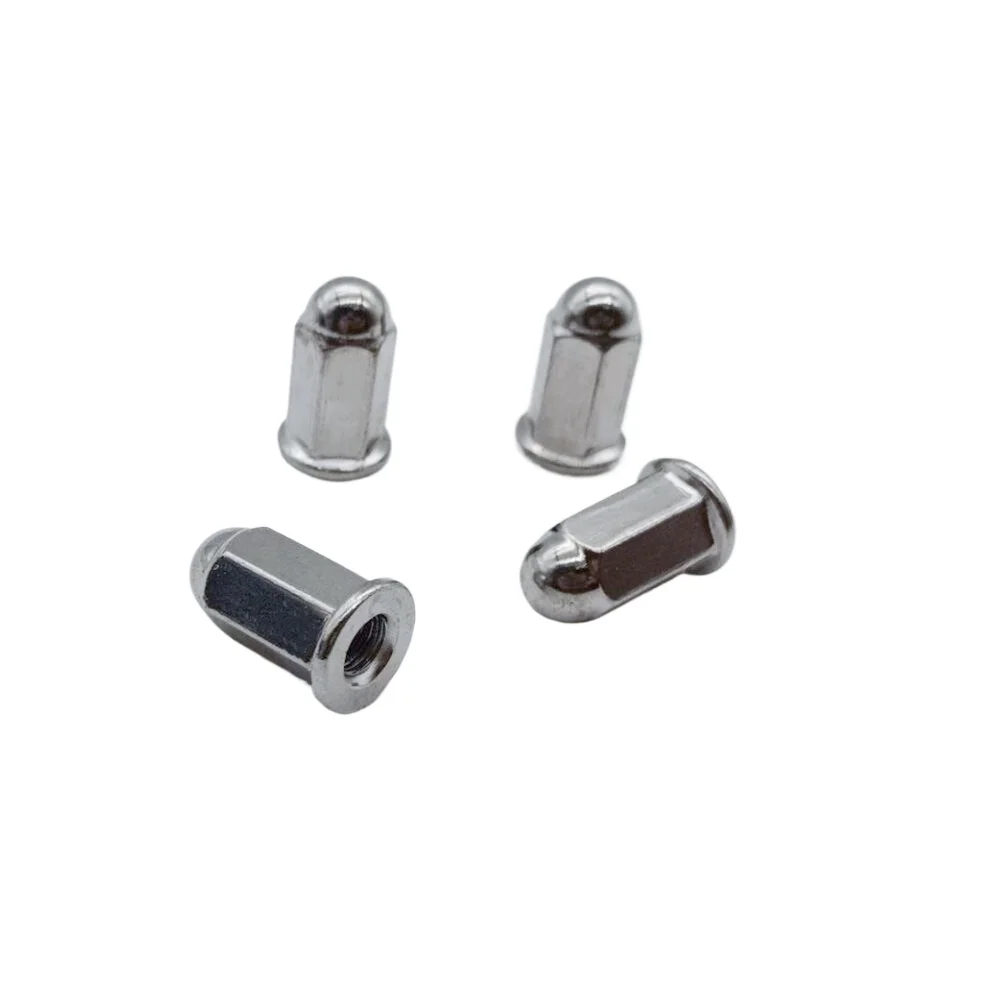 4pcs for Scooter Tricycle Exhaust Pipe Nut Nut 6MMx17-38mm 7- 8MM X18mm Electric Vehicle GY6 Cover Nut Stainless Steel 7MM X32MM