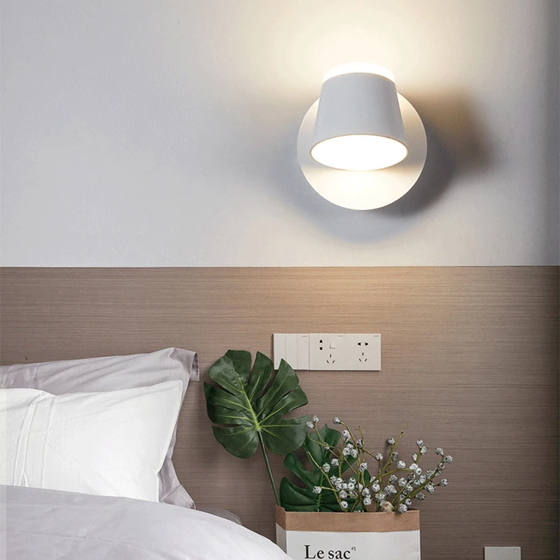 Imagem -06 - Criativo Rotatable Luzes de Parede Nordic Quarto Cabeceira Led Lâmpadas de Parede Nova Dupla-cabeça Arandelas de Acrílico Decoração de Casa Ajustável Adjustable Adjustable Adjustable Abajur