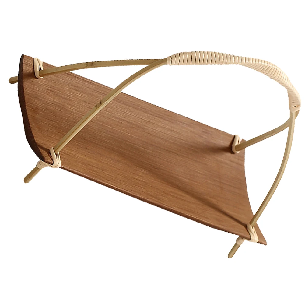 

Bamboo Dim Sum Rack Dessert Tray Household Cake Plate Multi function Food Storage Trays Kitchen Helper Dinning Table Accessory