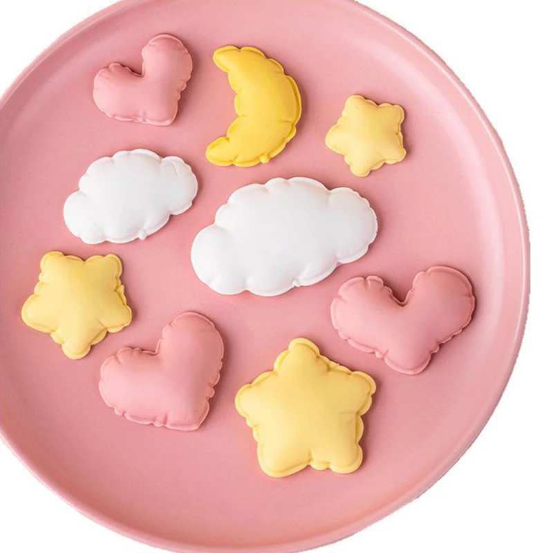 Herz Stern Wolke Ballon Lollipop Silikon Zuckerform Cupcake Schokoladenbackform Fondant Kuchendekorationswerkzeuge – Detail 2