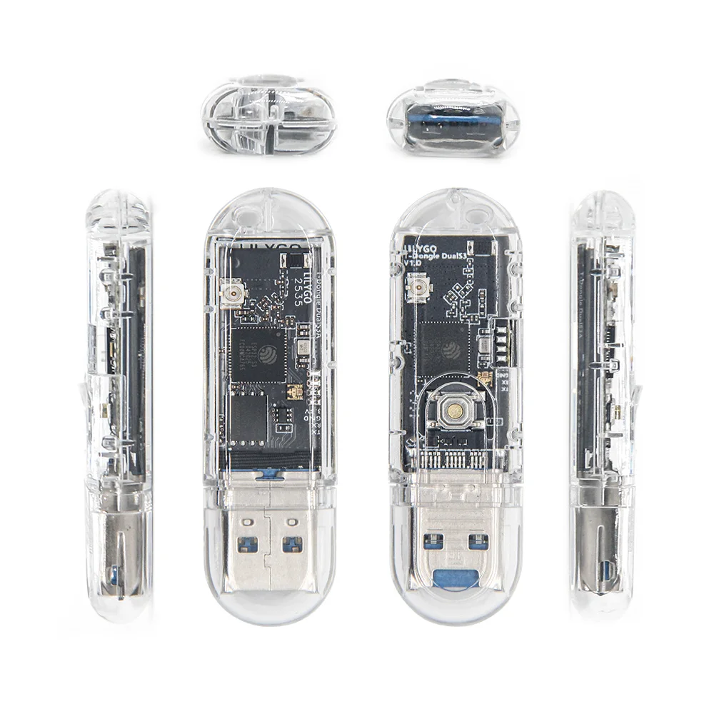LILYGO ® T-Dongle-S3 & T-Dongle-C5 ESP32-S3 oder ESP32-C5 Entwicklungsboard mit Bildschirm Dongle 0,96 Zoll LCD-Display WiFi Bluetooth TF-Karte