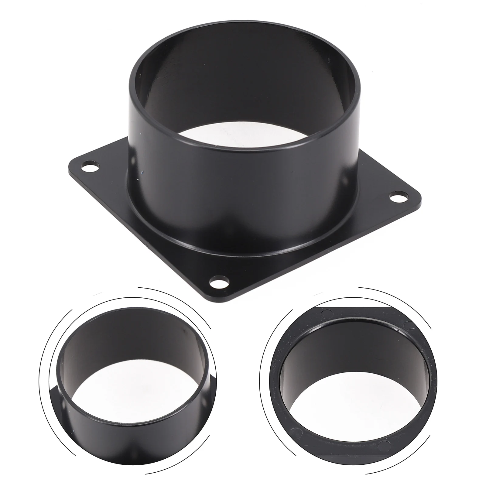 ABS Material Wall Flange Connector for Ventilation Pipe 75MM 100MM 120MM Air Duct Connector for Indoor Ventilation Use