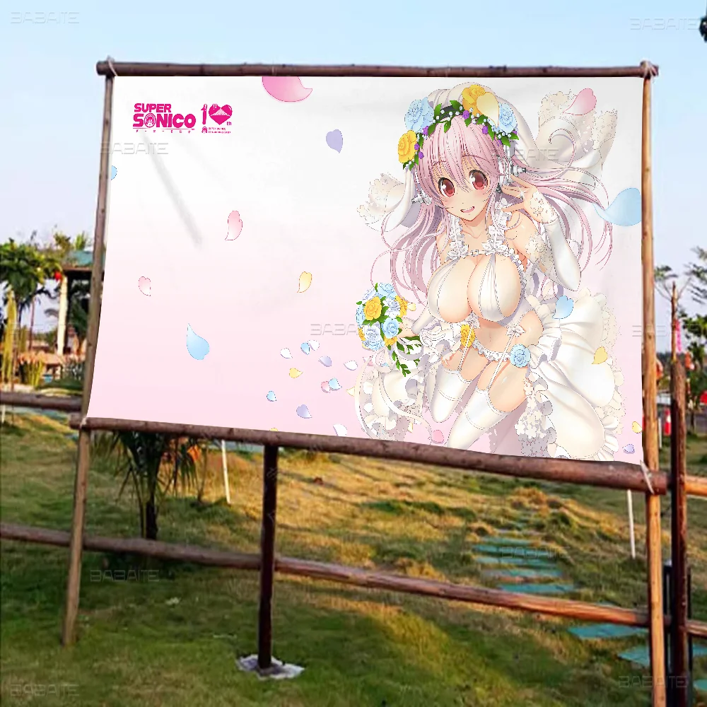 Super Sonico Manga Advanced Printing Commercial Advertising Flag Company Party Banner