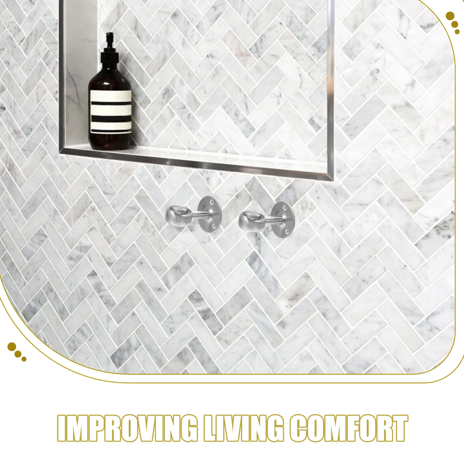 4 stuks roestvrijstalen kast staaf socket universele muurbevestiging houder voor gordijnroeden kledingkast droogrek steunbeugel