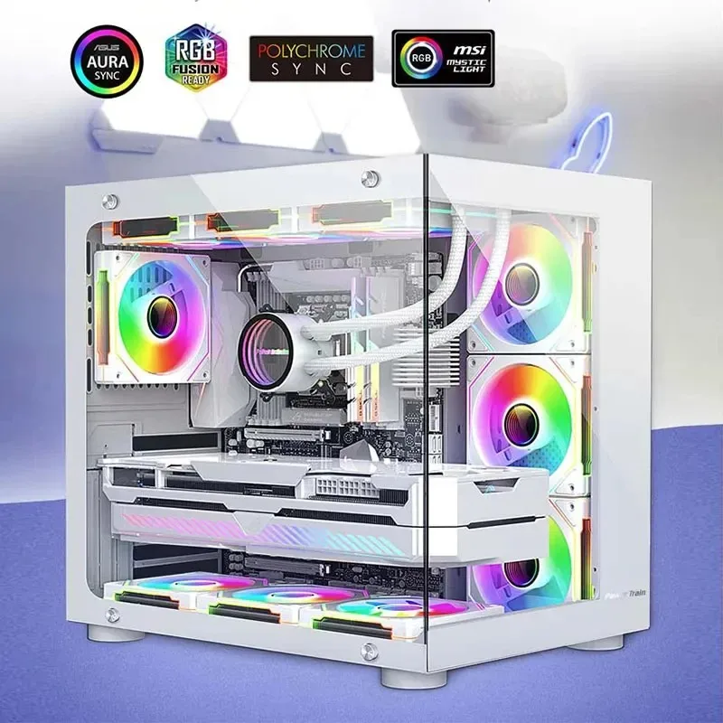 LDPCSJ PRISM 4 PRO Computer Chassis Fan 12cm ARGB 4 Pin  Quiet Cooling Fan 12V Large Air Volume 42CFM/1200RPM image 5
