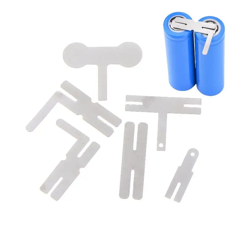 

【A】100Pcs Polygonal Battery Nickel Sheet 18650 Lithium Battery Nickel Sheet For Spot Welding Machine Batteries Connection Sheets