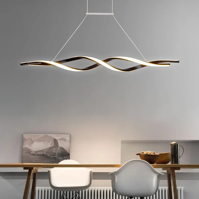 

Nordic Modern LED Pendant Lamp, Minimalist Hanging Chandelier for Restaurant, Living Room, and Bedroom Decor