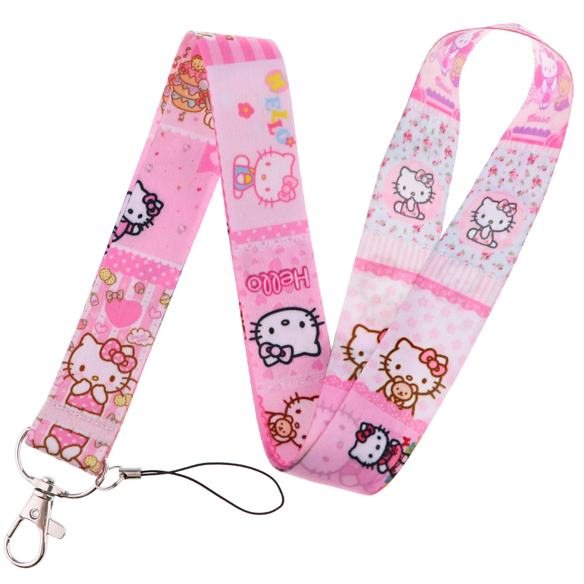 Cute Lanyard for Key Neck Strap lanyard Card ID Badge Holder Key Chain Key Holder Japanese Anime Key Rings Accessories Gifts