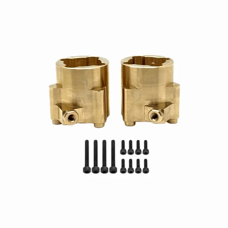Suitable for MJX 1/8 H8H updated RC car metal upgrade accessories brass material rear bridge cup  car replacement parts