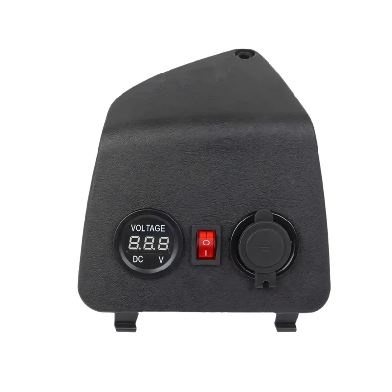 U13C Weather Resistant Motorcycle USB Adapter Double USB Outputs and Display for Riding Convenience