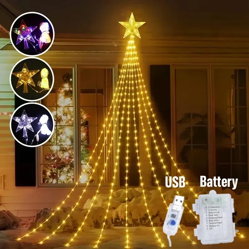 Cascada Luz Navidad: La Iluminación que Transformó Mi Árbol de Navidad en un Foco Central del Hogar