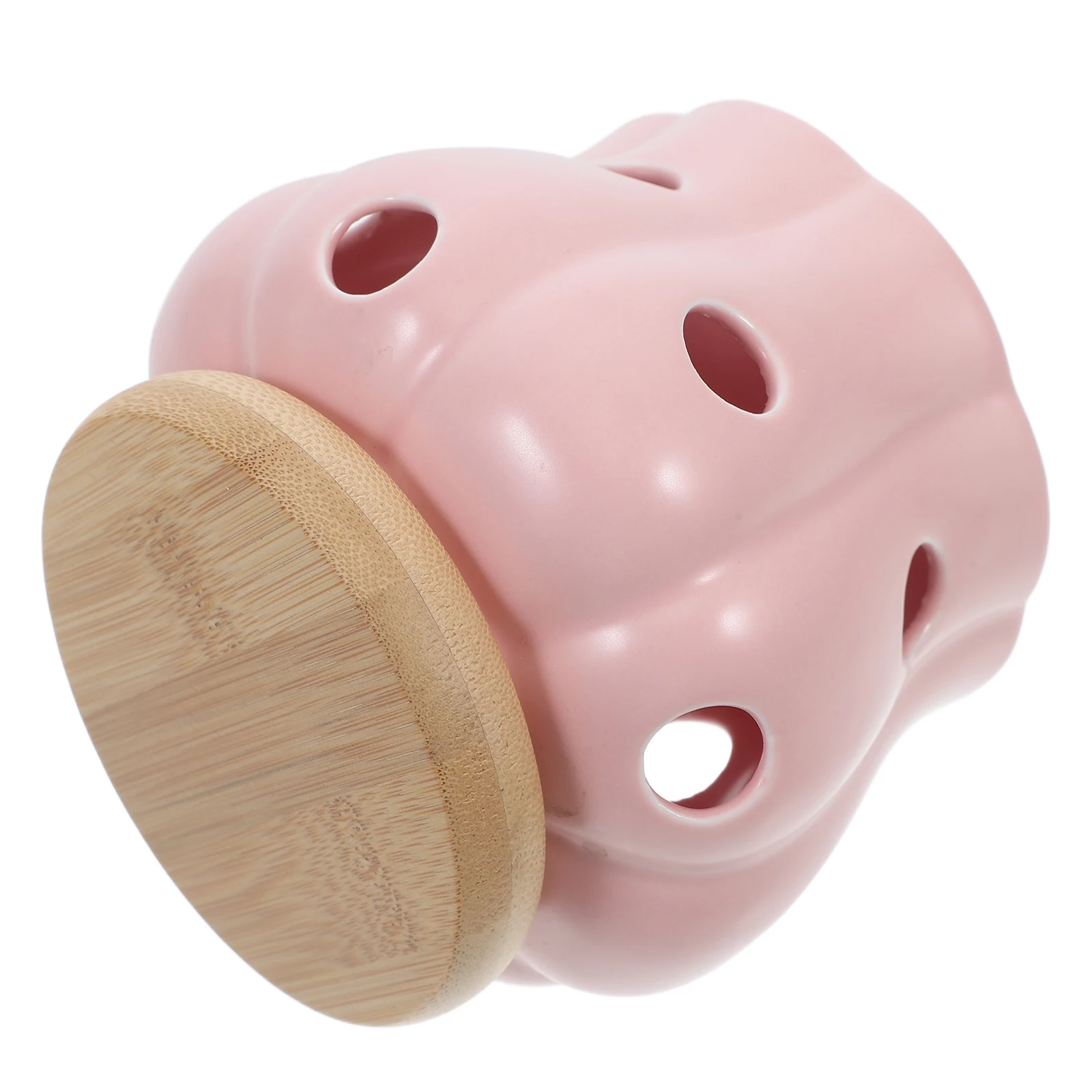 

Ceramic Storage Jar Garlic Holder Keeper Counter Onion Containers Ventilated Large Capacity Kitchen Aesthetic Practical Heat