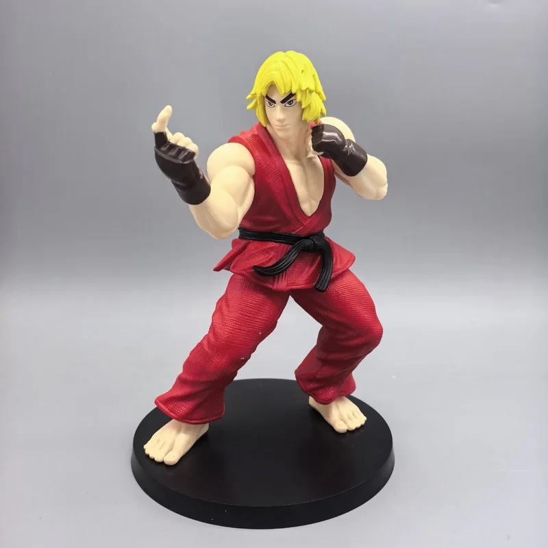 Figurka Anime Ken Masters Hoshi Ryu, zabawka z PVC, urocze figurki z gry Street Fighter, dekoracja pokoju, prezent urodzinowy dla chłopców