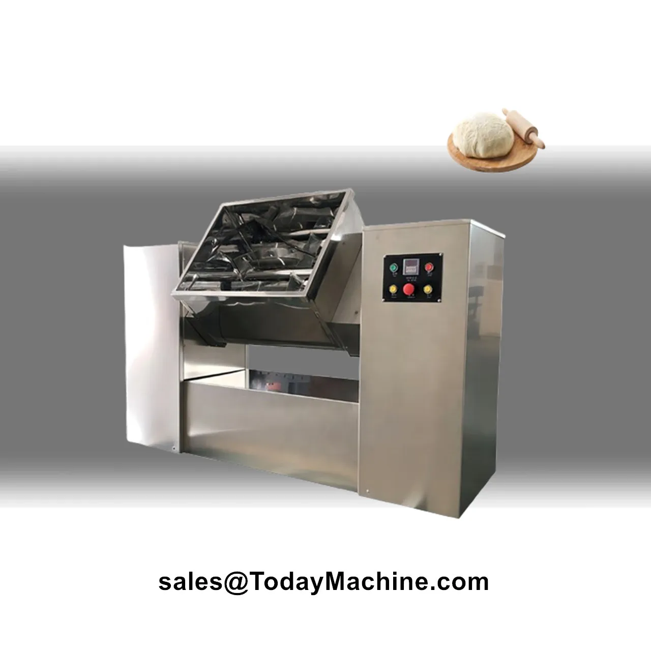 Dough Spices Powder Spiral Mixer Agitator Automatic Horizontal Ribbon Blender Mixing Machine