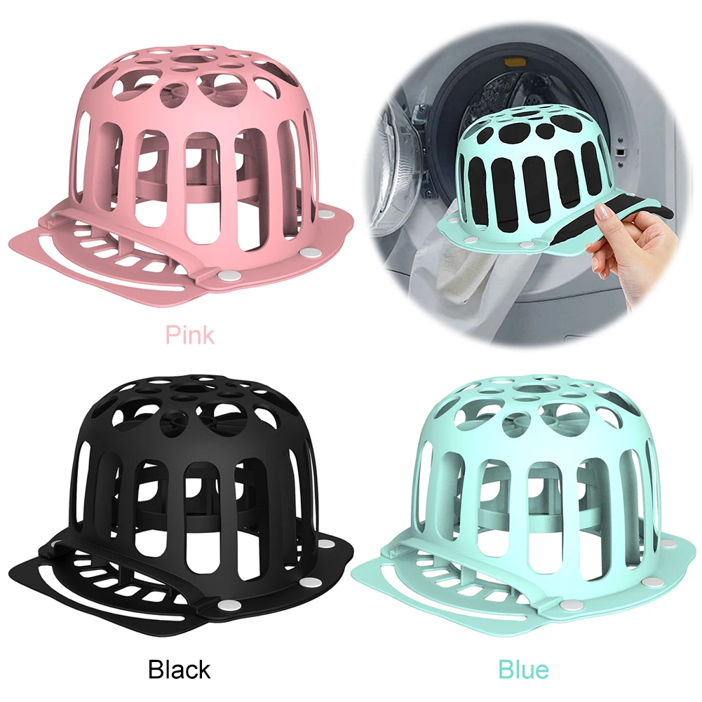 Hat Washer Cage Baseball Cap Washer Frame Silicone Baseball Hat Cleaning Protector Hat Washing Holder for Washing Machine