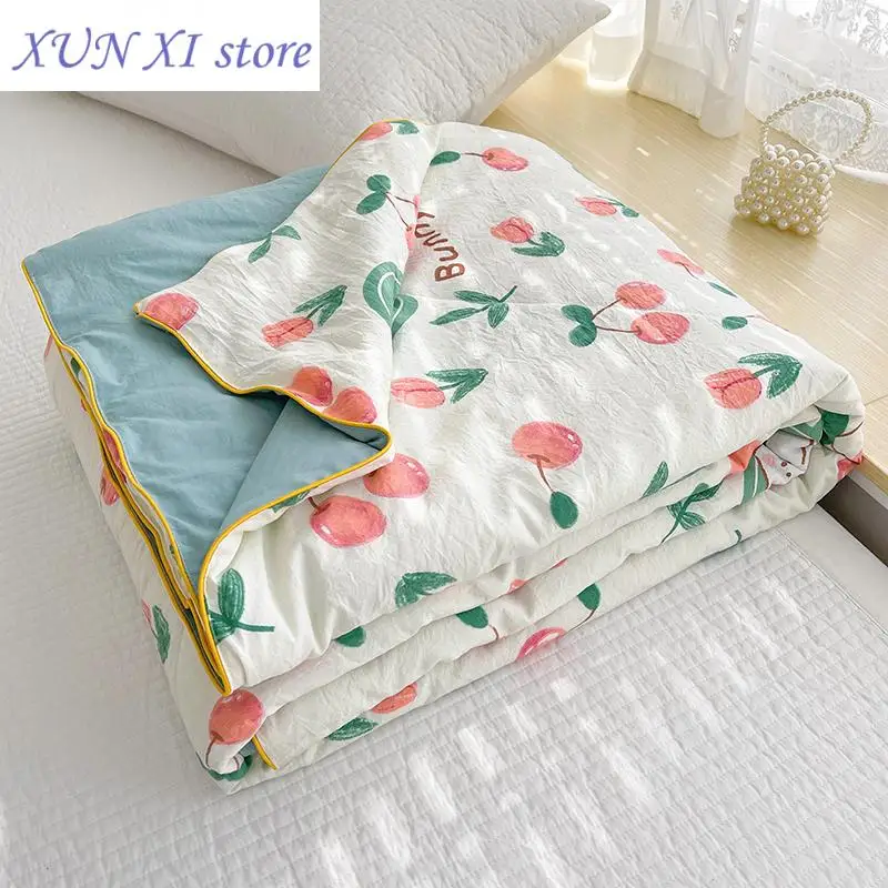 New Summer Soy Fiber Thin Quilt Comforter Soft Air Conditioning Quilt/Duvet/Blanket Bed Duvets 150x200 200x230 Machine Washable