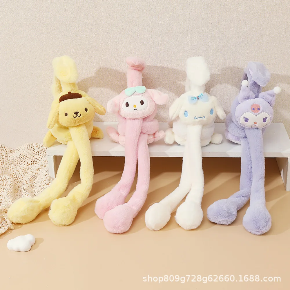 

Наушники Kuromi, зимние детские очаровательные теплые наушники, чехлы для ушей с движущимися ушками, морозостойкие грелки для ушей, защитные наушники