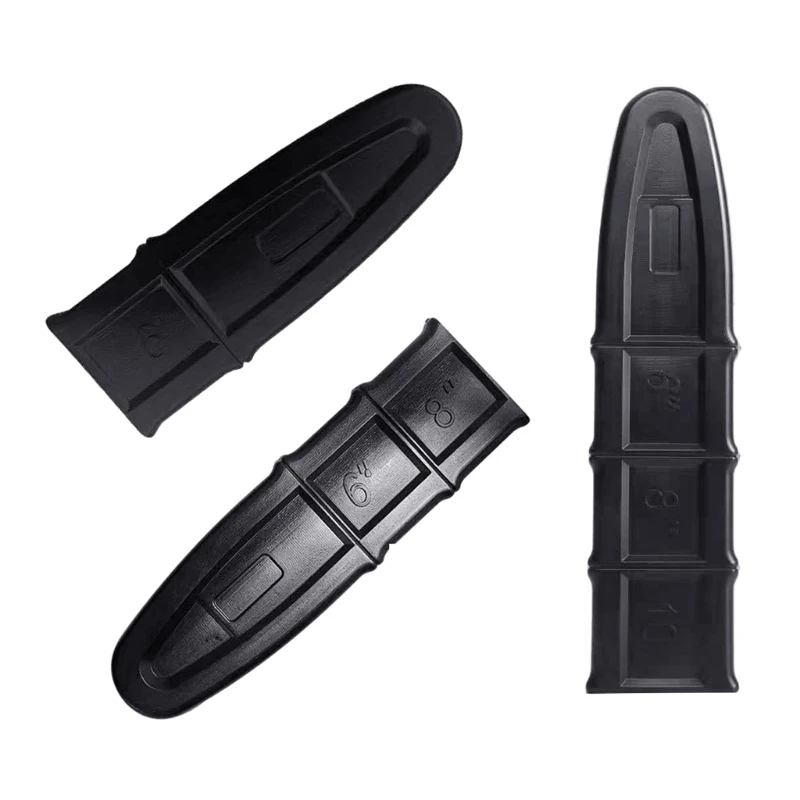 E7CA 6/8/10in Pruning Guide Plate Covers Chainsaw Bar Cover Plastic Scabbard Protector Electric Chain Accessory Black