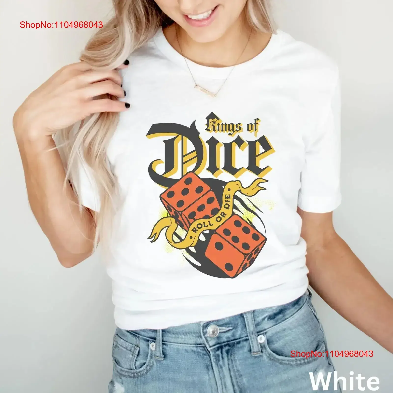 

Kings of Dice dungeon and dragons shirt DND T gifts funny master dad vintage Washed designer clothes Slightly Unisex Stylish