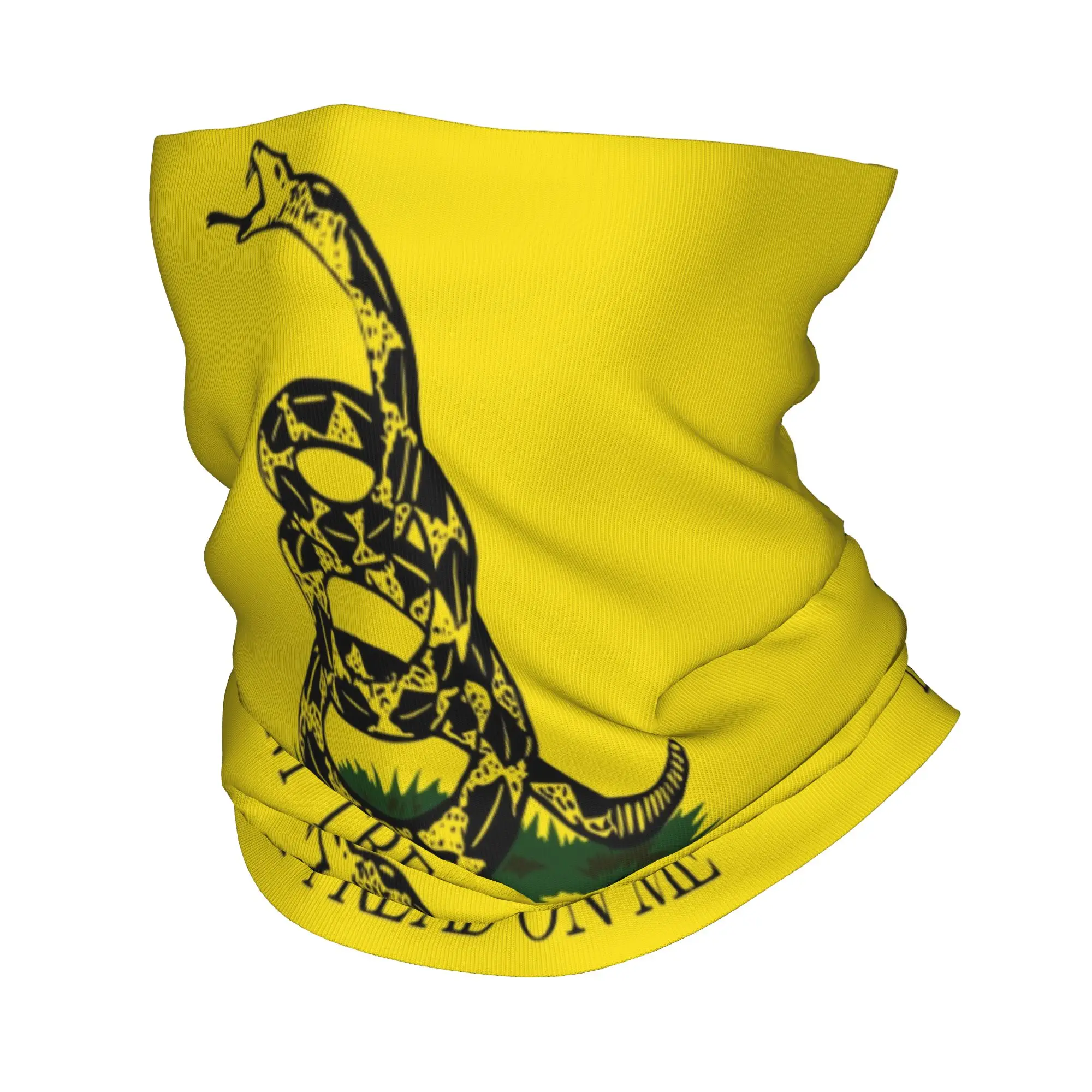 Dont Tread On Me Gadsden Flag Bandana Neck Gaiter for Ski Cycling Men Women Wrap Scarf  Balaclava Warmer Face Scarf Cover
