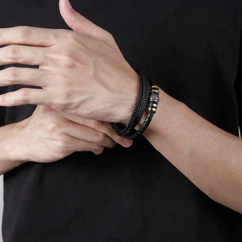 إلى رجل رجل الزوج هدية الرجال سوار الفولاذ المقاوم للصدأ الحب وسندات أفضل هدية عيد الأب مع صندوق جديد حار دروبشيبينغ