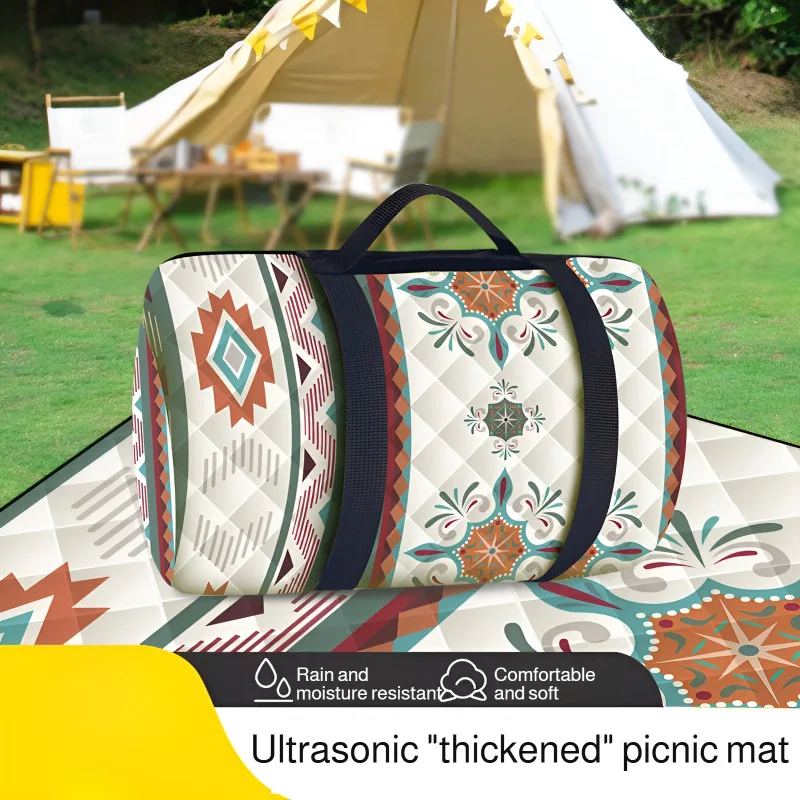 

Thickened ultrasonic picnic mat moisture-proof mat beach mat outdoor camping mat camping lawn waterp