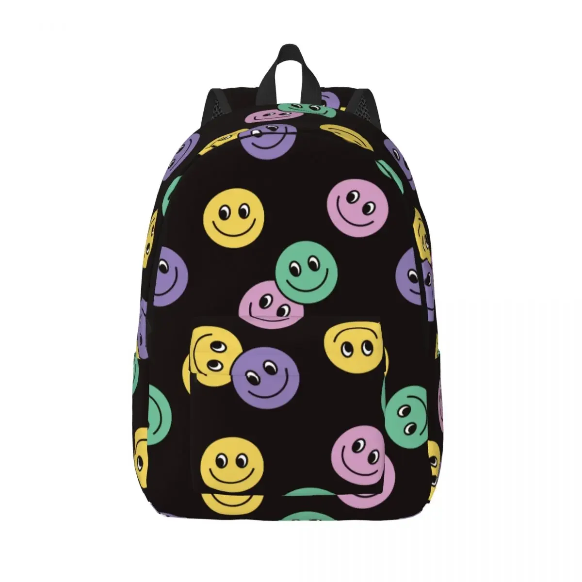 

Smile Face for Teens Student School Book Bags Happy Daypack Middle High College Gift