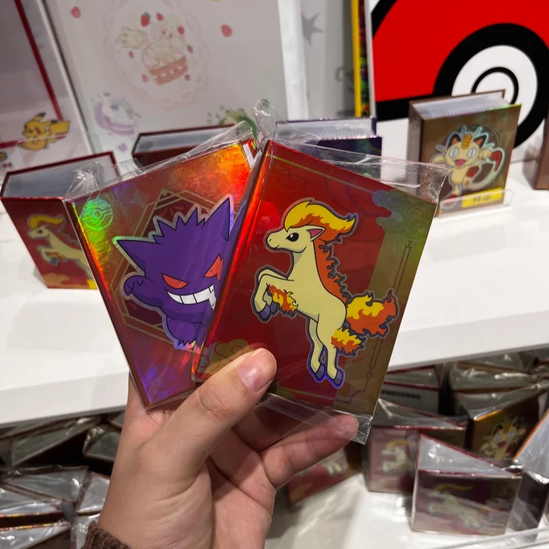 

New Arrival Genuine PokéMon Gem Limited Edition Mini Theme Card Collection Card Book Kara Crystal Lights Genggui Small Card Book