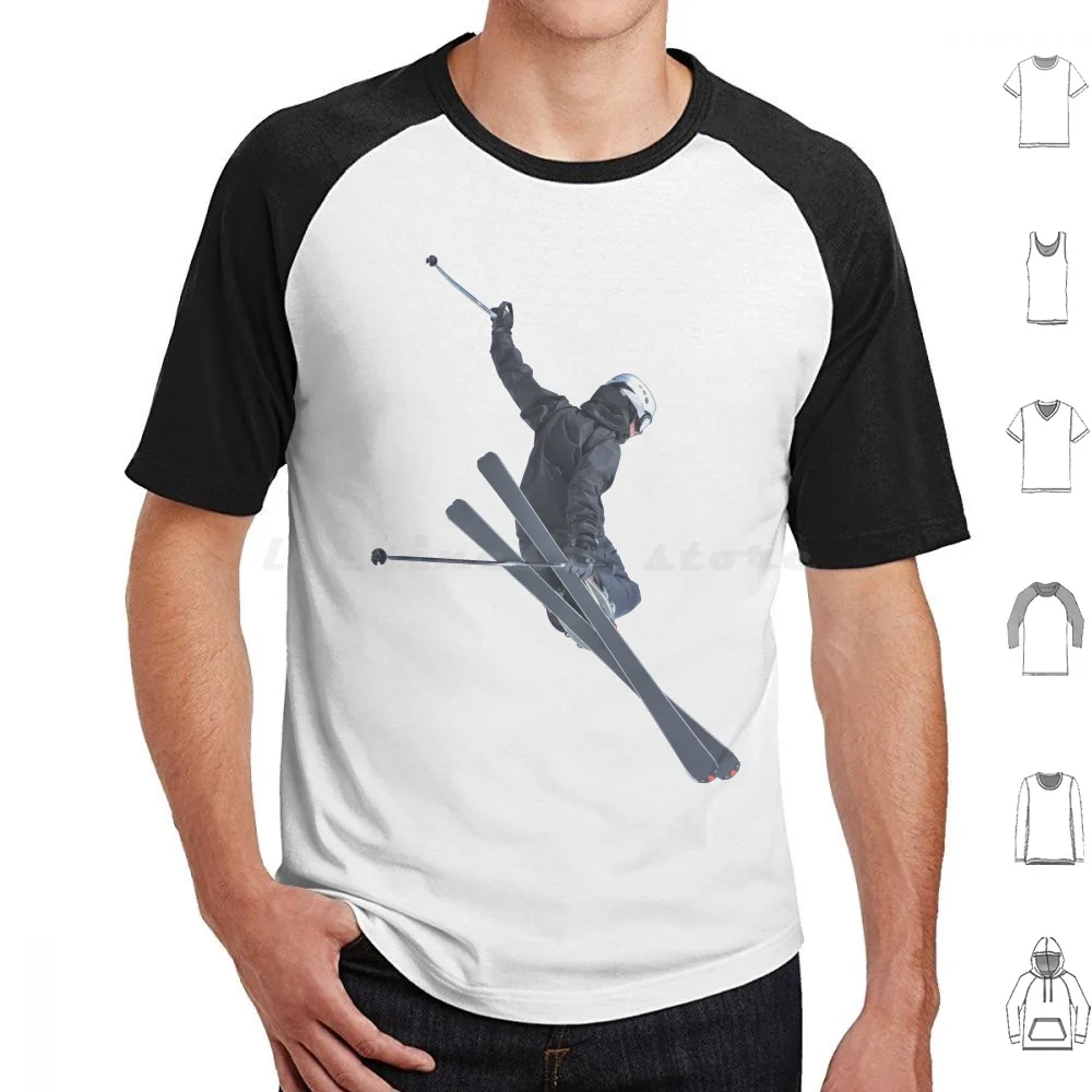 Camiseta Freerider 6Xl de algodón para hombre, camisa fresca para esquiar, montar gratis, deporte, ocio, salto, Freestyle, salto Atlético
