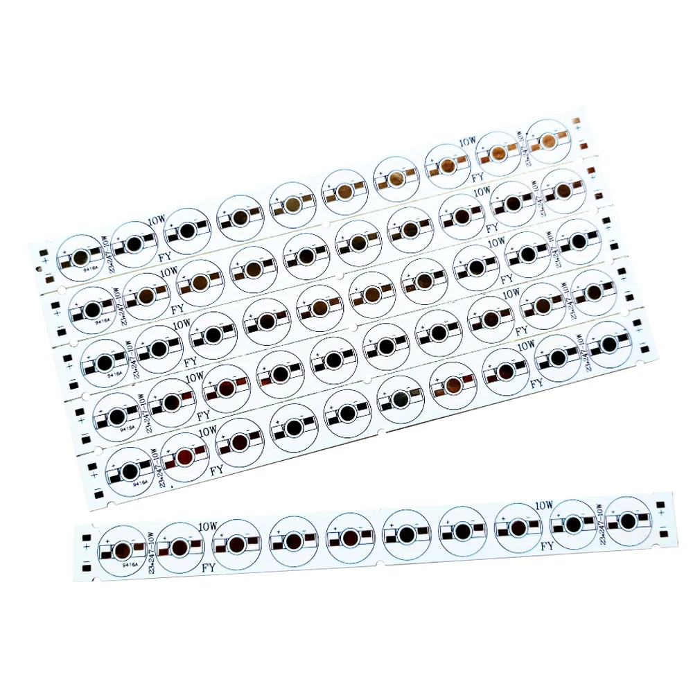 10-50Pc 10W 247x23mm LED PCB 1/3/5W High Power Aluminun Plate Installed Base Heatsink Bar Strip For Aquarium Light Wall Lamp DIY