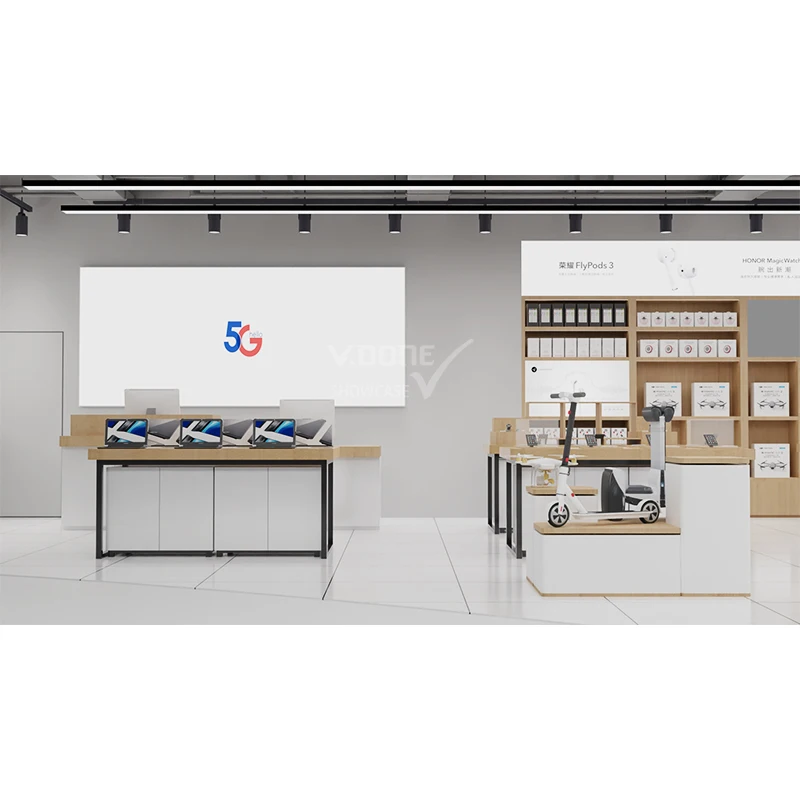 Customized.mobi le Display Vitrine Glas Theke Display Mobile Shop Innendesign