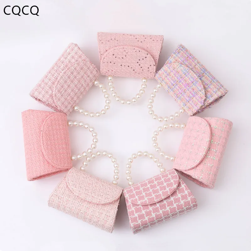 New princess bag purse for girls Hot selling mini bag pink toddler purses and handbags Woolen yarn shoulder bag  purses and han