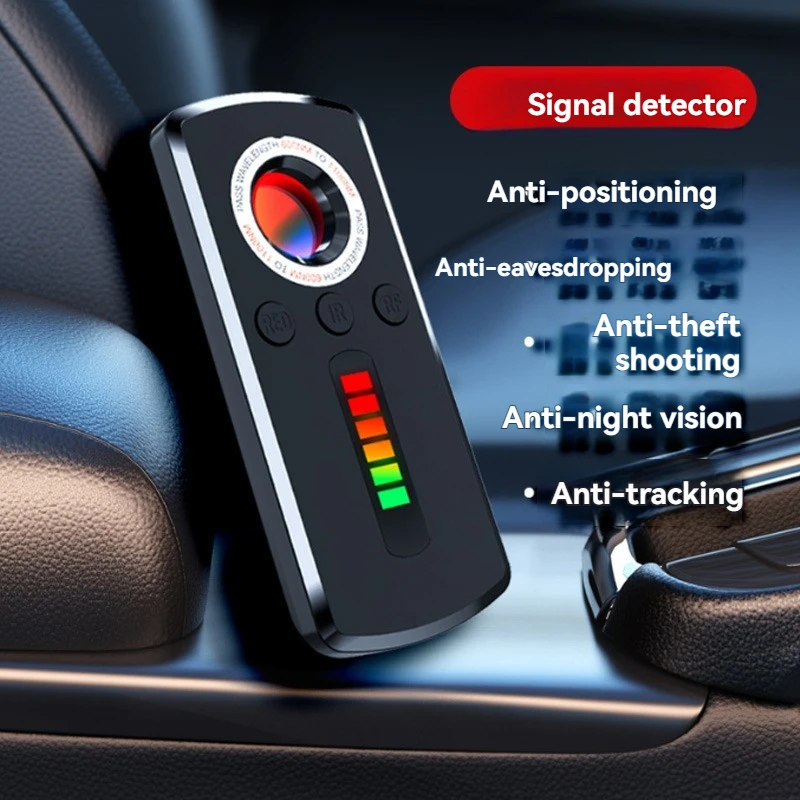 

Детектор скрытой камеры, инфракрасный поиск, антишпионский инструмент, антишпионский радиочастотный детектор для защиты конфиденциальности в автомобиле, детектор GPS-камеры