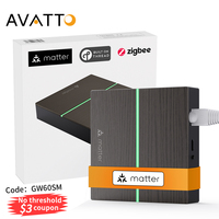 AVATTO Tuya ZigBee Smart Wired Gateway Hub,Matter Smart Home Bridge Remote Controller For HomeKit,Siri,Google Home,Alexa