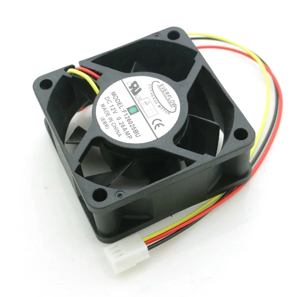 6025F 126025 BU DC12V 0,26A 3Wire 3Pin PWM CPU Lüfter Computer CPU Kühler Lüfter
