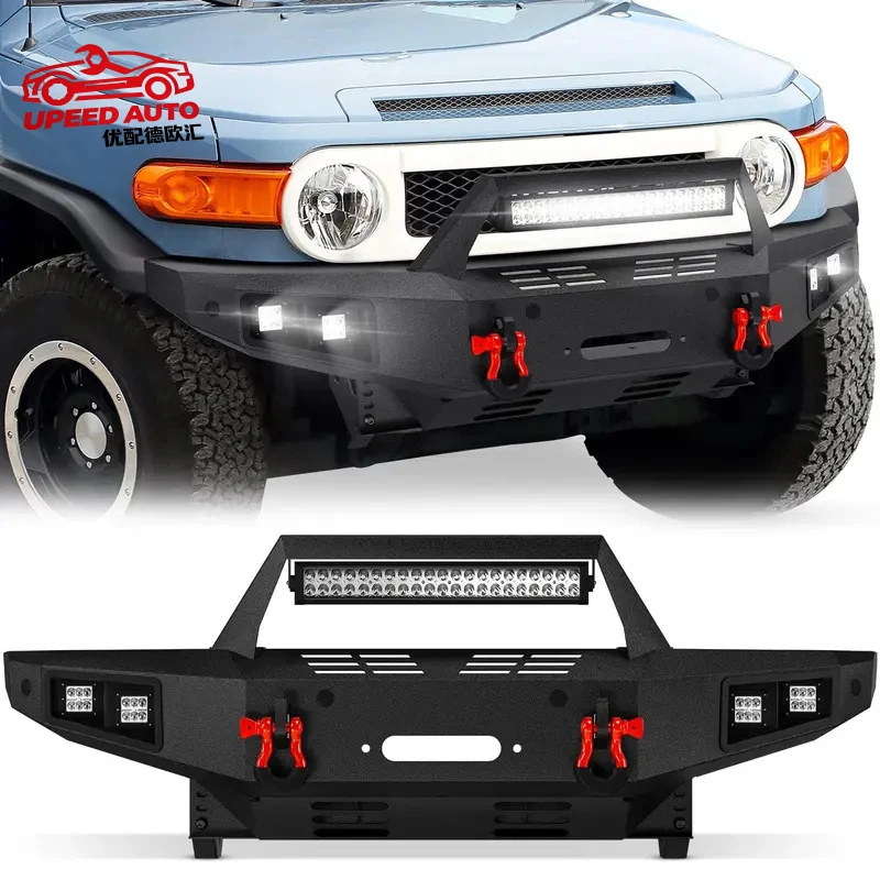 

Suitable for 4*4 Accessories Auto Car Parts Front Bumper Toyota FJ Cruiser 2007-2014 With Winch , License Plate Bracket