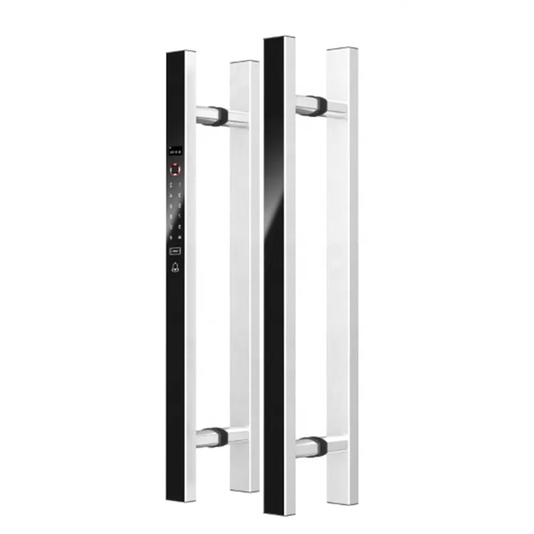 VIANS APP 80CM باب مزدوج قفل كهربائي ذكي بطاقة بصمة الإصبع الرقمية قفل الباب بكلمة مرور مقبض طويل نظام الوصول إلى الفندق #6