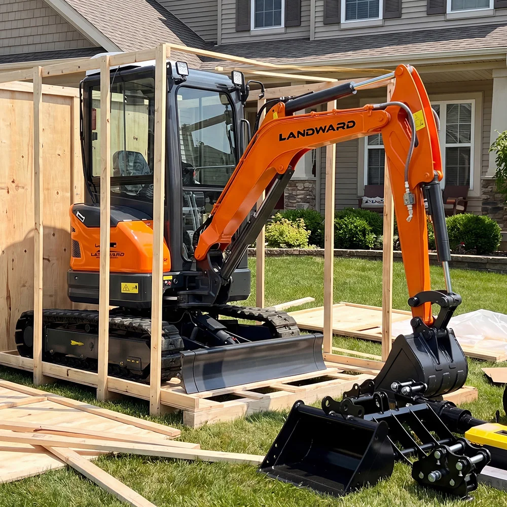 Excavadora China de 3 Toneladas con Motor Kubota, Mini Excavadora Agrícola, EPA Euro 5, Mini Excavadora Personalizada para Europa, Excavadora de 2 Toneladas, Entrega Gratuita