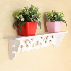 Wood Carved Wall Shelf Shelves European Style Wall Shelf Home Decoration Rack Handicraft Display Storage Holder Sundries Shelves