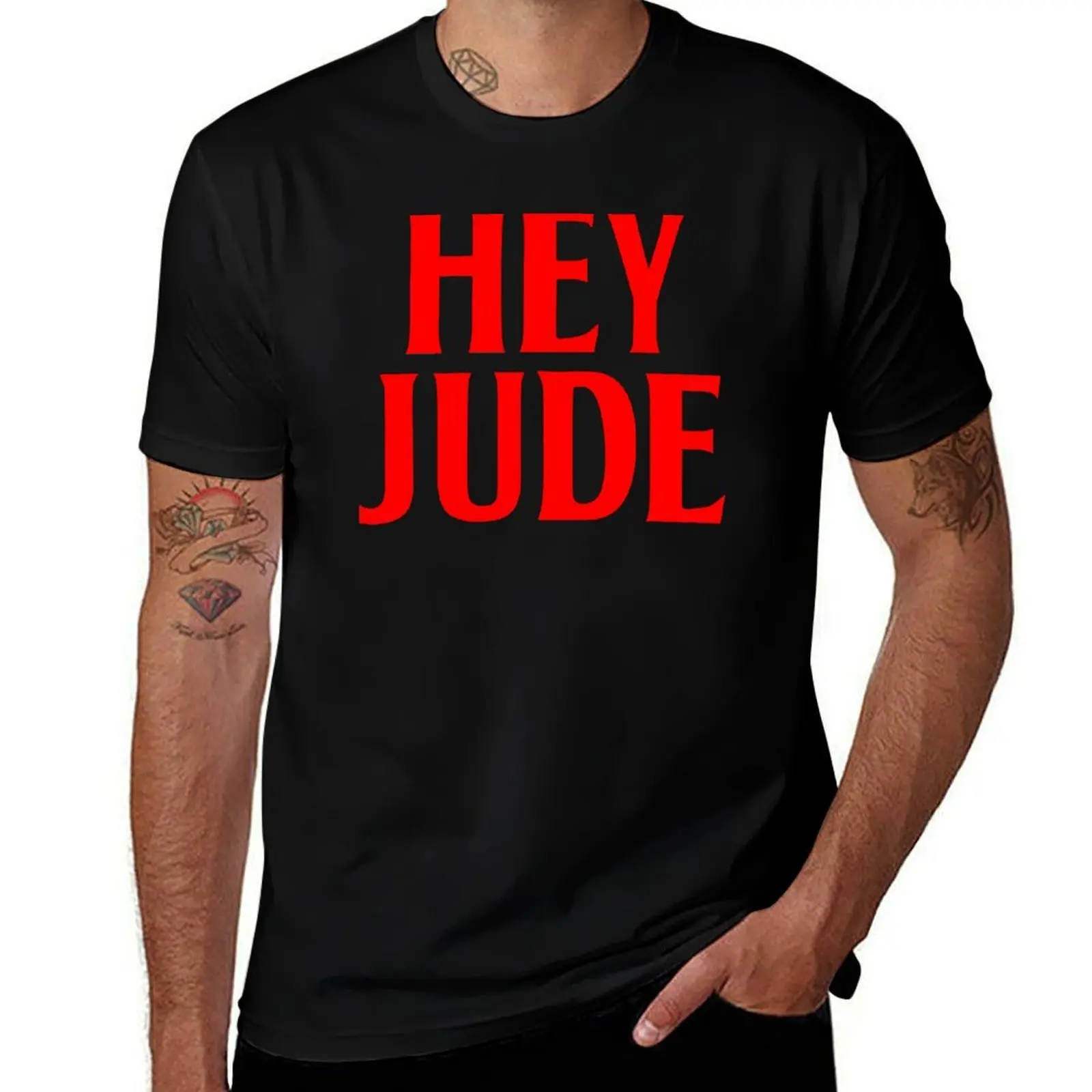 

HEY JUDE T-Shirt man t shirts high quality luxury brand t shirts for man graphic vintage man t shirts graphic T-Shirt