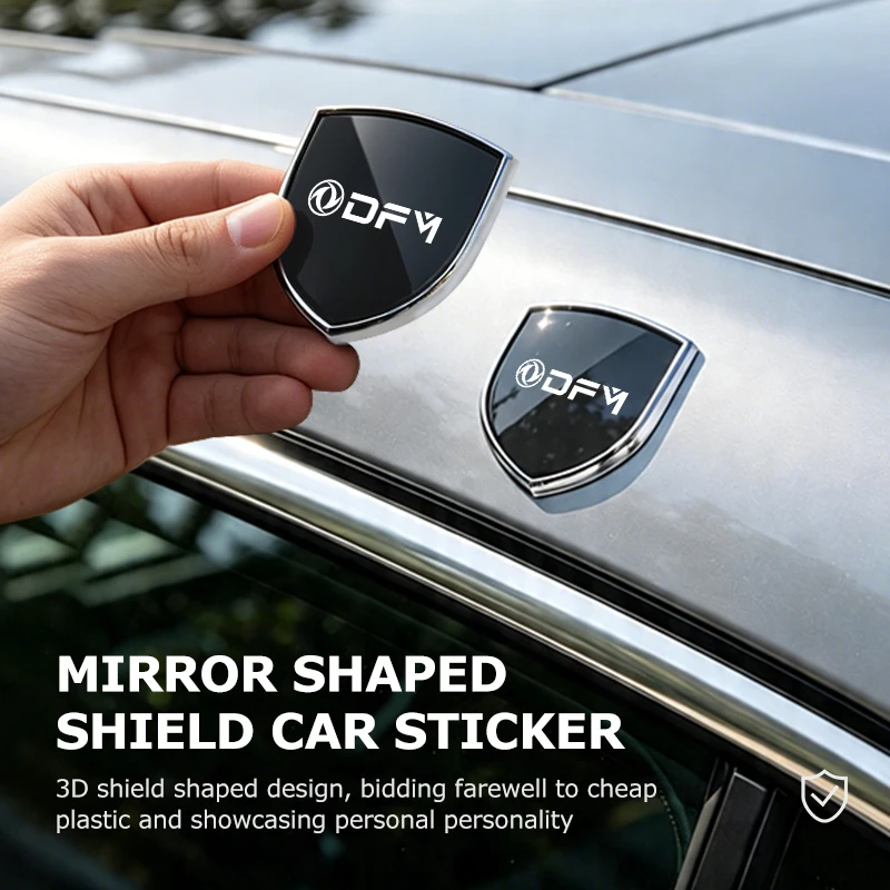 For Dongfeng Motor Car Alloy Sticker Shield Styling Emblem Accessories DFM Aeolus ax3 k01 Ax5 580 DFSK Glory 360 Cefiro MX6 S50 view 5