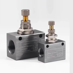 ASC100-06/200-08/300-10/15 Pneumatic One-Way Throttle Valve Adjustable Flow adjustment Speed Control Valve