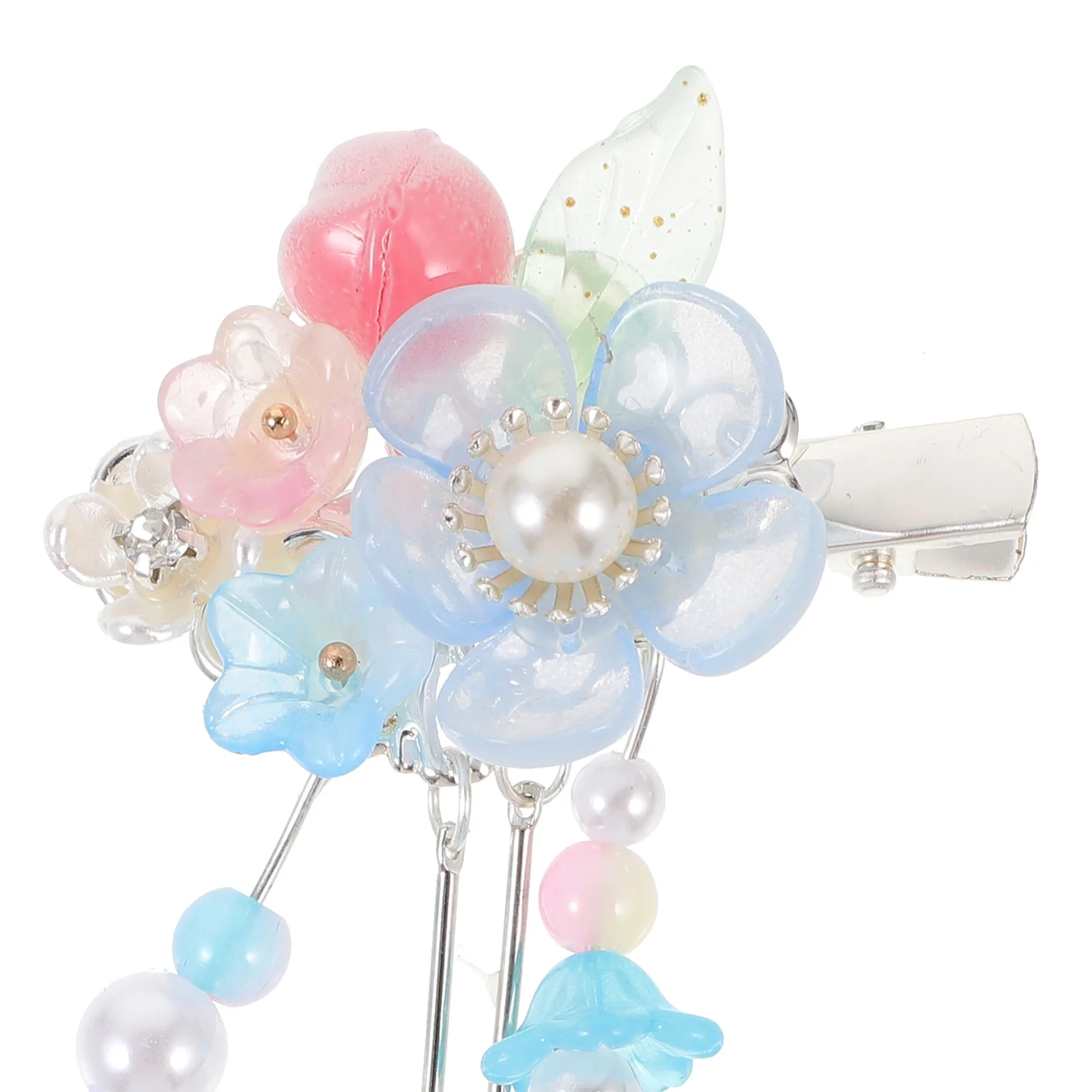 

1 Pair Hanfu Accessories Chinese Flower Clip Ancient Style Barrettes For Women Party Bridal Hair Styling Clips Hair Accessories