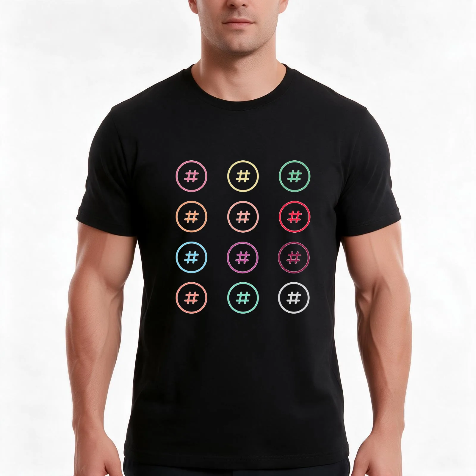 loona # T-Shirt, Summer Casual Cotton Tee, Oversized Streetwear Tops, Vintage Graphic Print, Loose Fit Short Sleeve, 100% Cotton