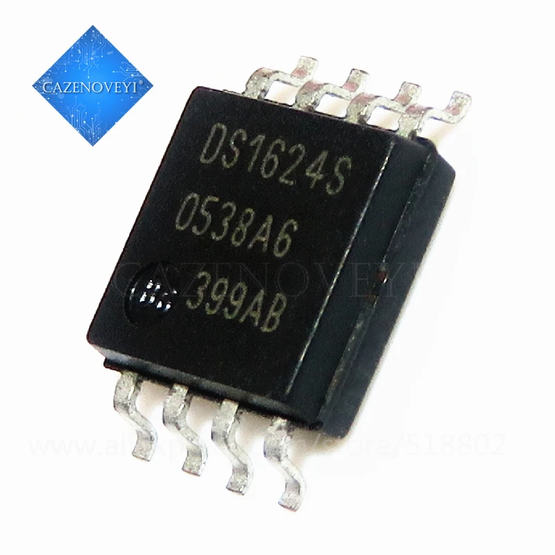 10pcs/lot DS1624S DS1624 SOP-8 In Stock