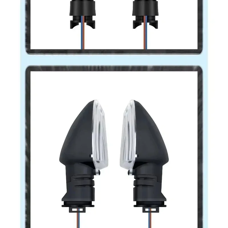 ملحقات إشارة الانعطاف الجديدة لتعديل الدراجة النارية، إشارة الانعطاف للدراجة النارية M-slaz الأمامية والخلفية، حدد بدقة #4