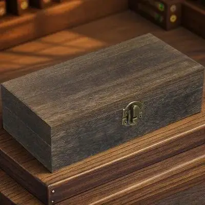 

Прямоугольная деревянная шкатулка для украшений из натуральных материалов в ретро-стиле, органайзер для браслетов, часов, серег, подвесок, аксессуаров для волос
