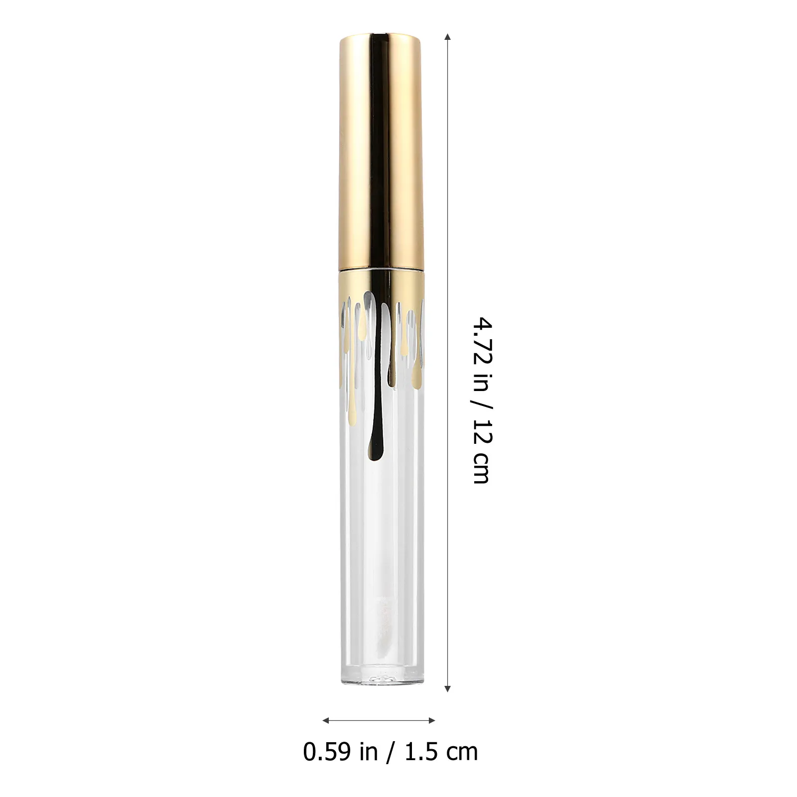 3Pcs Plastic Mascara Tube Clear Container Empty Refillable Lip Gloss Eyeliner DIY Gift Bottle Travel Sample