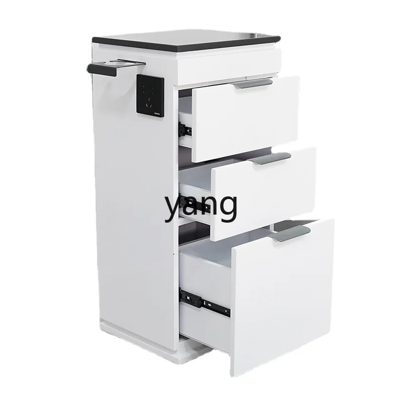 CX Hair Saloon Dedicated White Hair Cabinet Simple and High-End Hot Dyeing Tool Car Storage Drawer