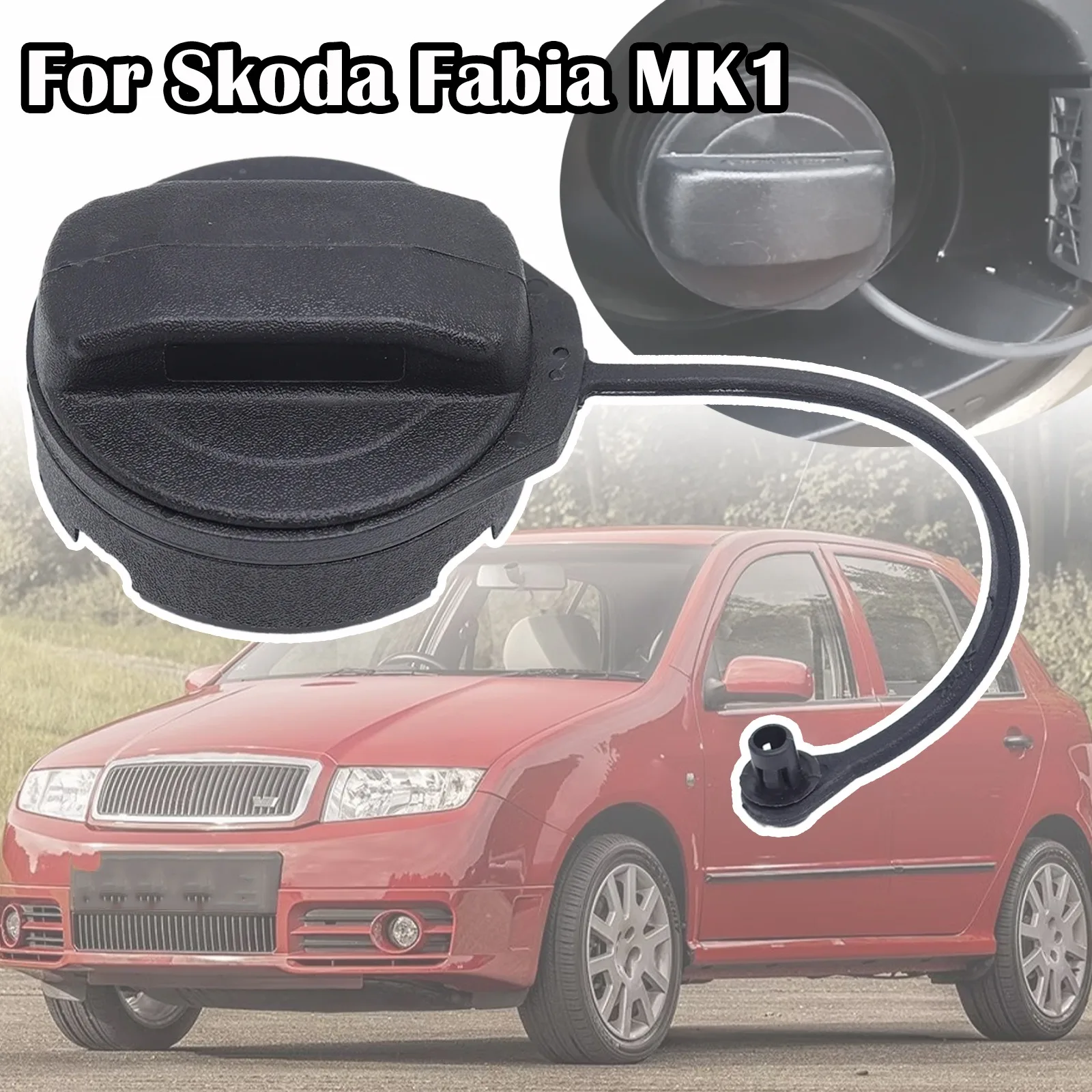 

Fuel Oil Tank Inner Cover Plug Petrol Diesel Cap Lid Gas Filler Support Retaining Strap Cord Rope Tether For Skoda Fabia MK1